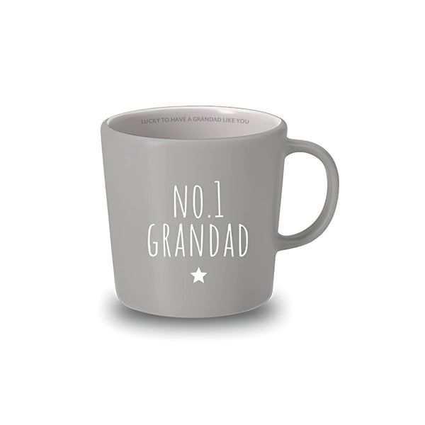 Grandad Matte Ceramic Mug Set | Teal & Grey | Sentimental Gift