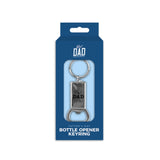 Father's Day Metal Bottle Opener Keyring | No.1 Dad & Beer King