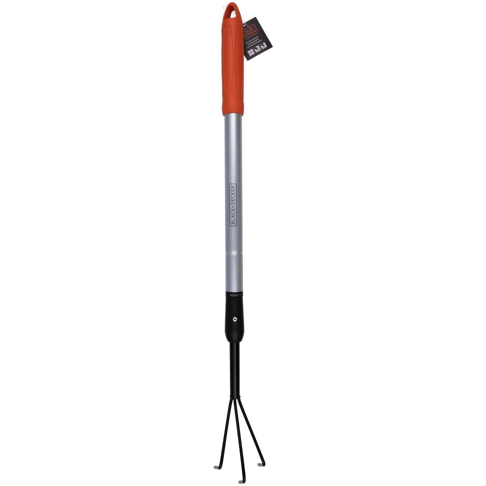 Black + Decker Telescopic Cultivator with 3 Prongs | 78-111cm - Choice Stores