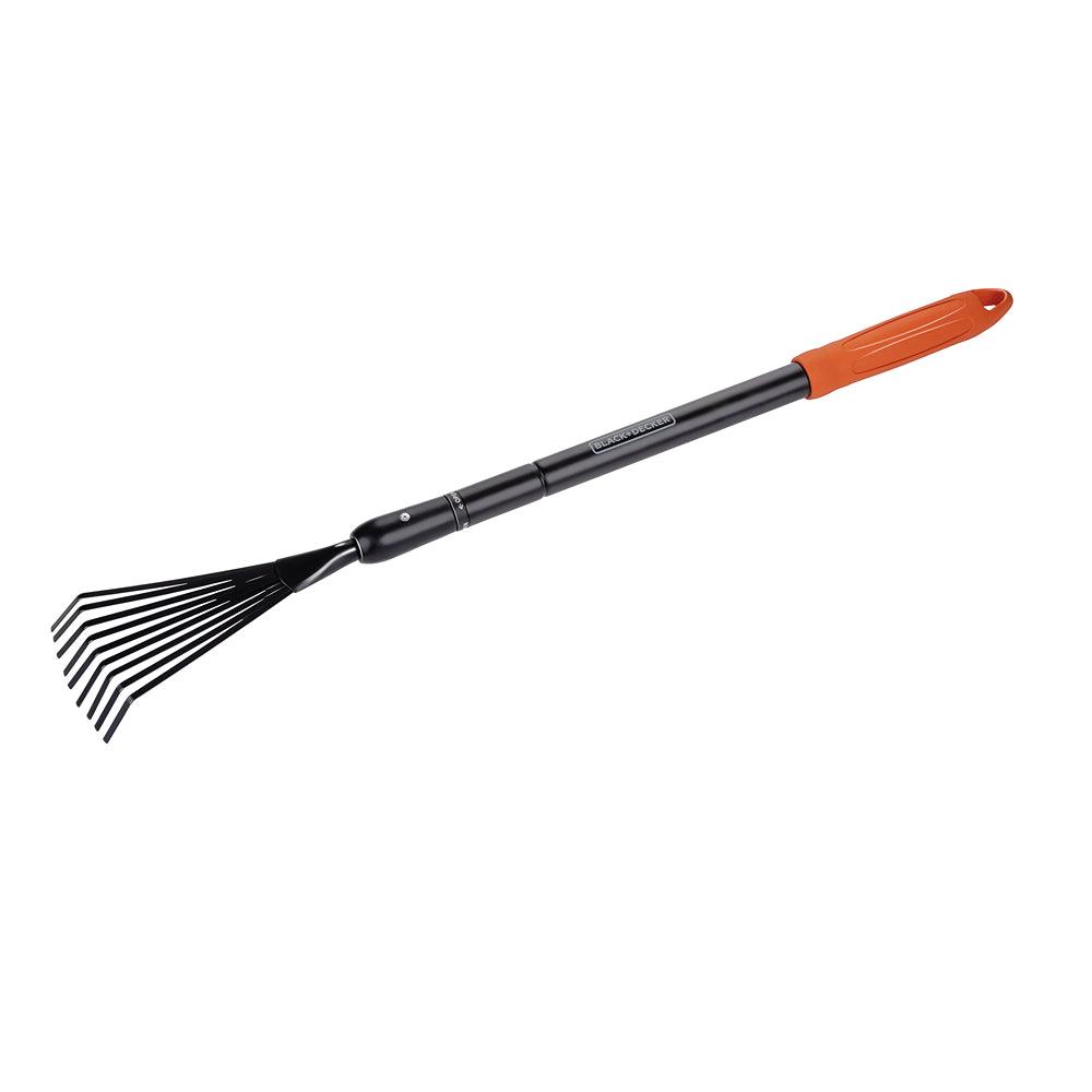 Black + Decker Adjustable Leaf Rake | 77-110cm - Choice Stores