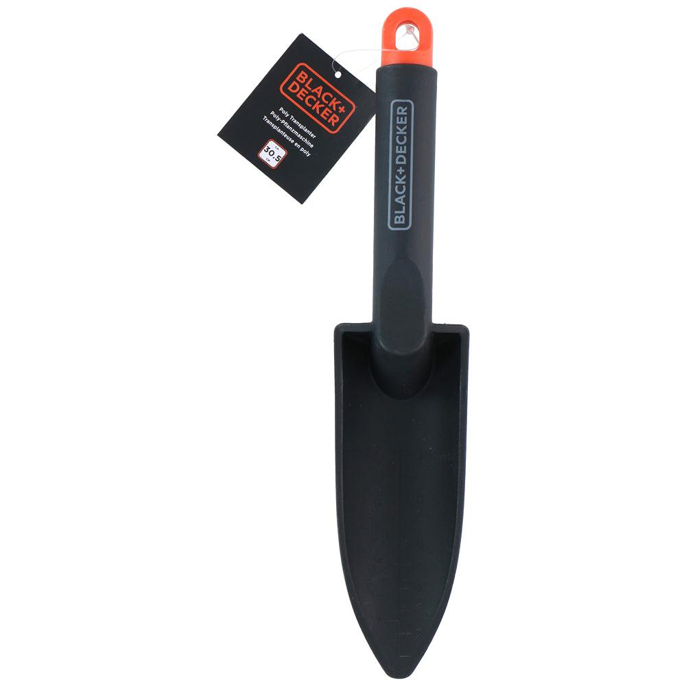 Black + Decker Plastic Garden Shovel with Markings | 30cm - Choice Stores
