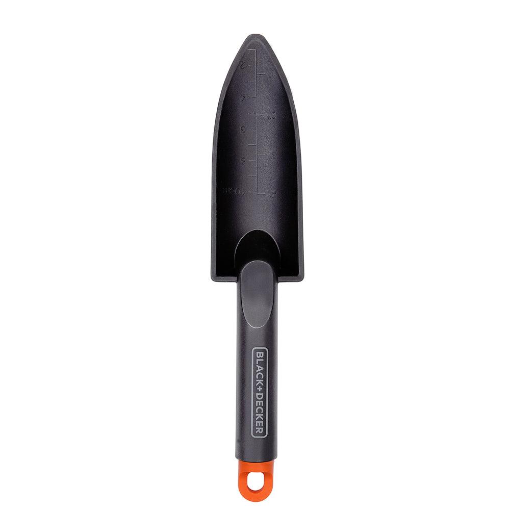 Black + Decker Plastic Garden Shovel with Markings | 30cm