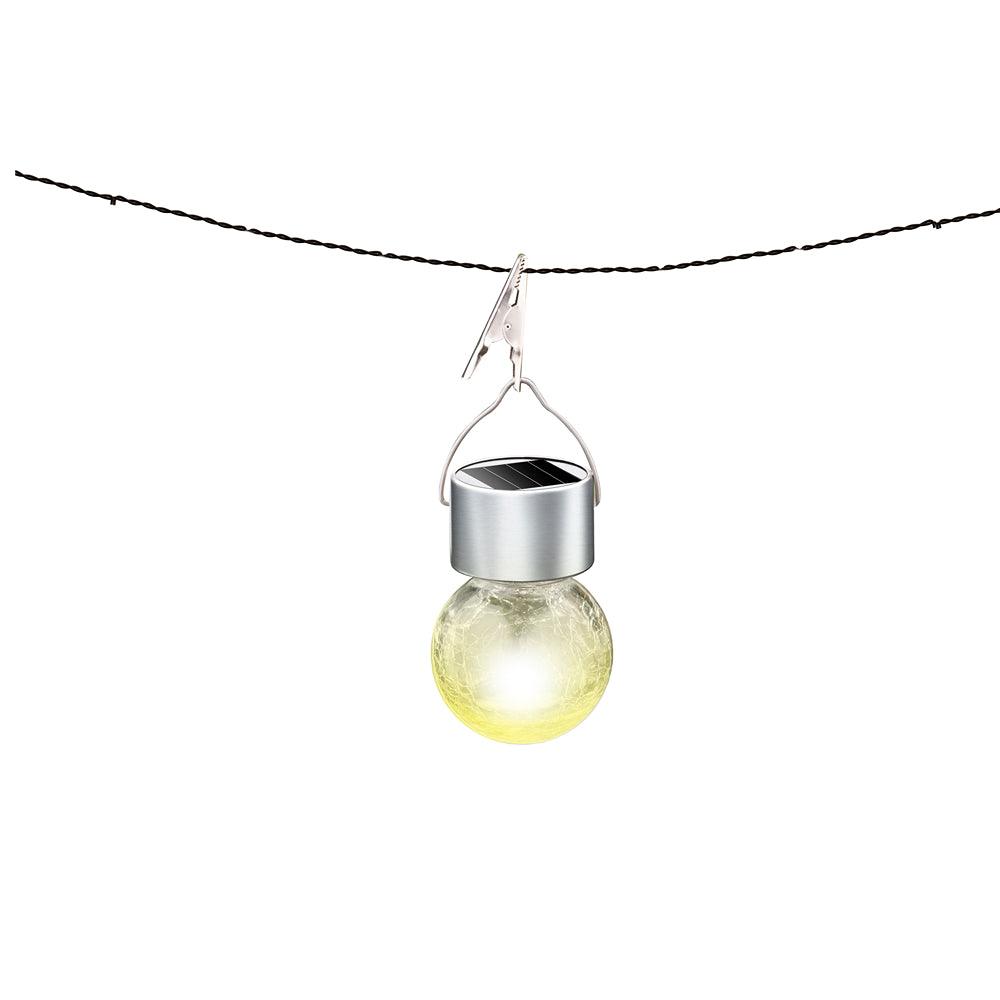 Grundig Colour Changing Solar LED Hanging Glass Bulb Light | 2 Functions - Choice Stores