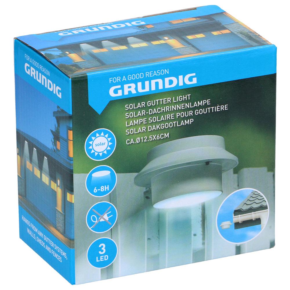 Grundig White Solar LED Gutter Light | 3 LED - Choice Stores
