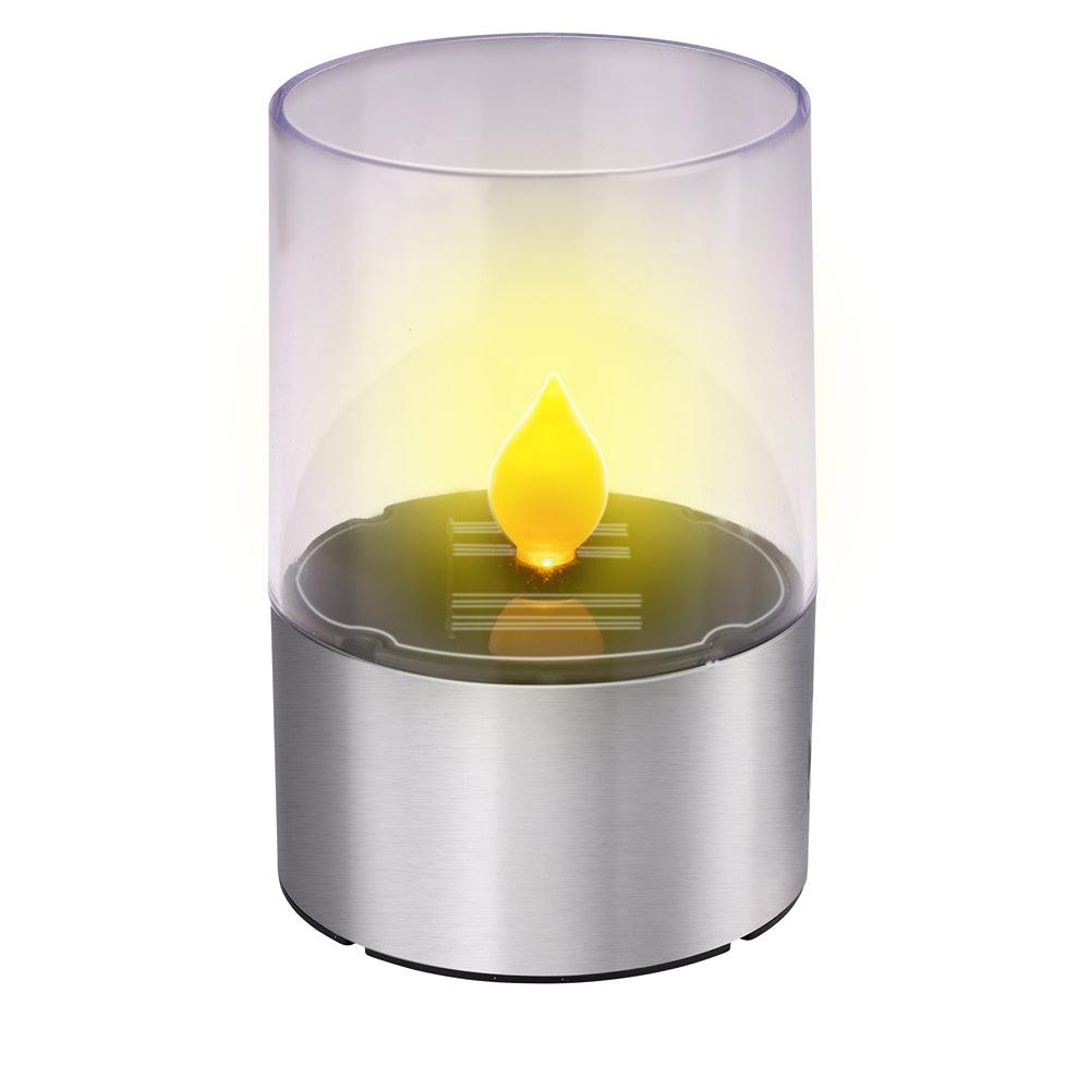Grundig Warm White Solar LED Flame Light | 11cm