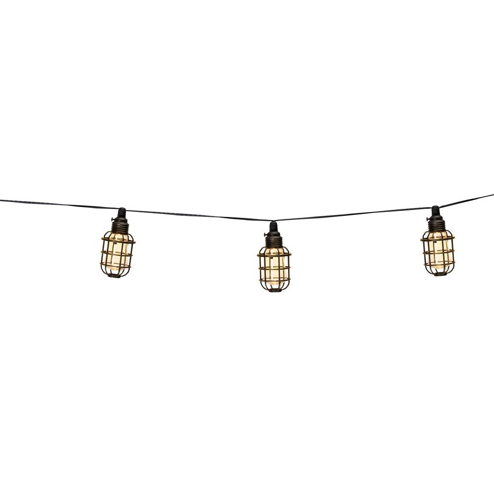 Grundig Warm White Solar 10 LED String Light Lanterns | 3.8m - Choice Stores