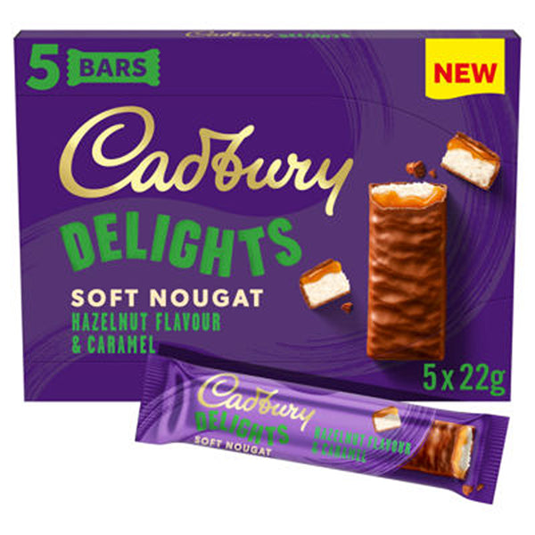 Cadbury's Delights Hazelnut Chocolate Bars | Pack of 5