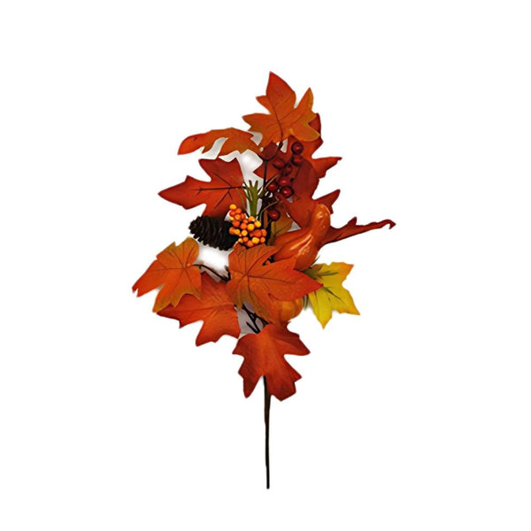 Autumn Pinecone & Berries Leaves Spray | Height 40cm