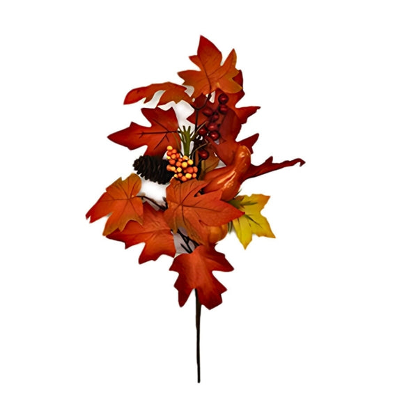 Autumn Collection Autumn Leaves Pumpkin Spray | 40cm
