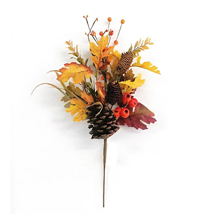 Autumn Leaves Berries & Pumpkin Spray  | Height 51cm