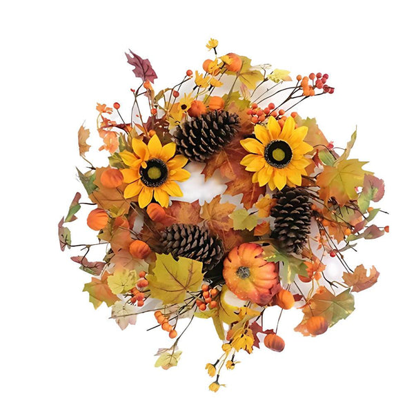Autumn Sunflowers Wreath | Height 56cm