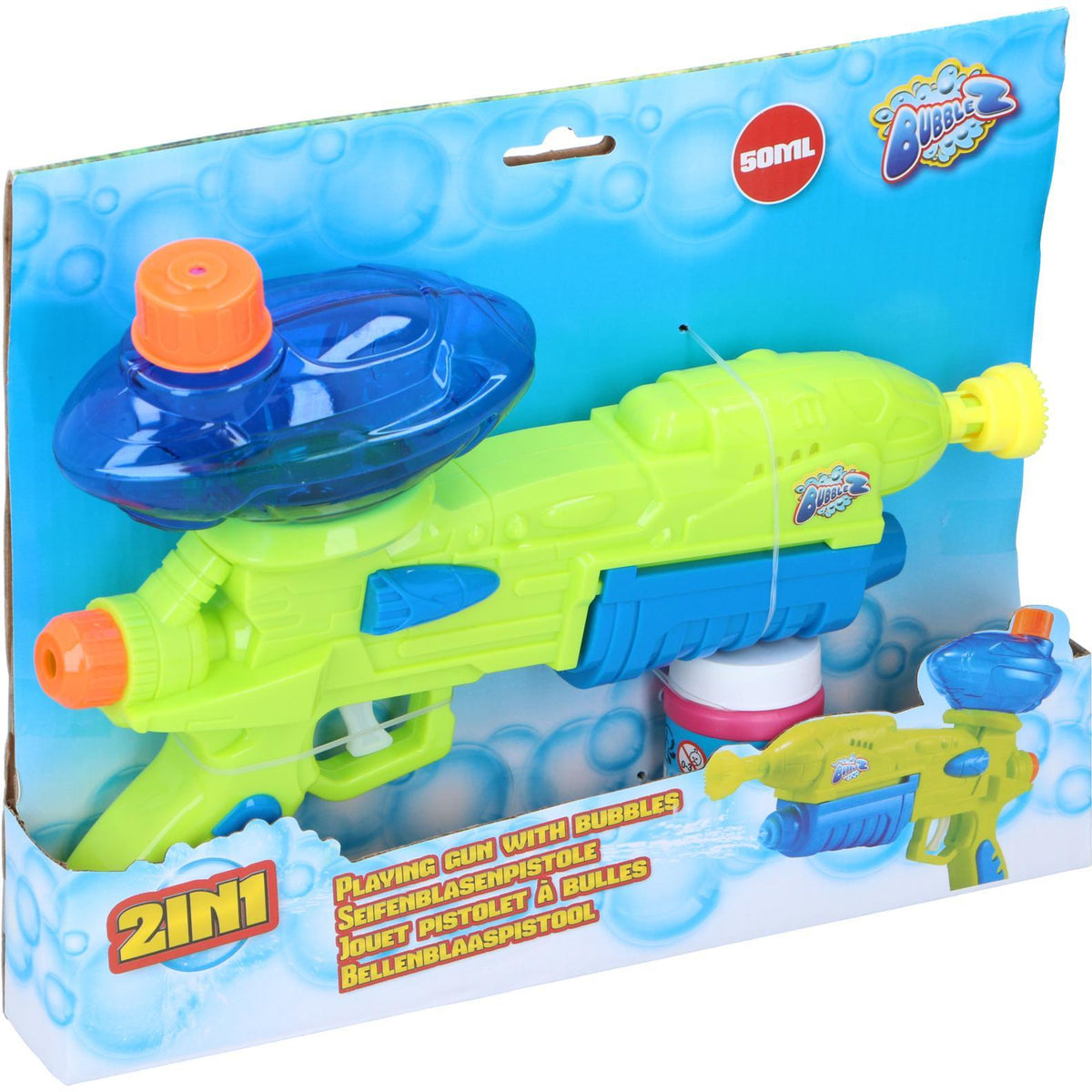 2-in-1 Playing Gun With Bubbles
