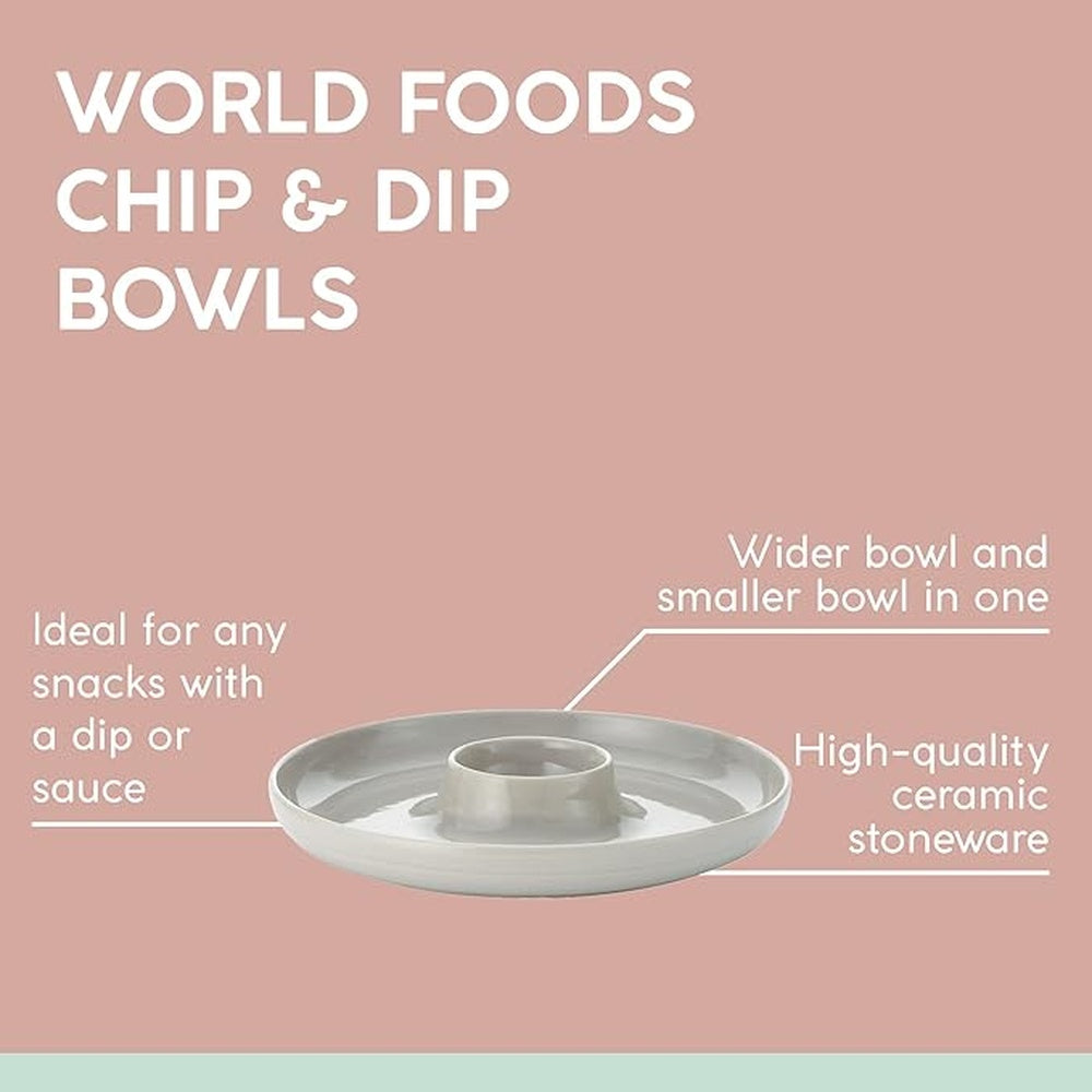 Typhoon World Foods Grey Chip And Dip Bowl