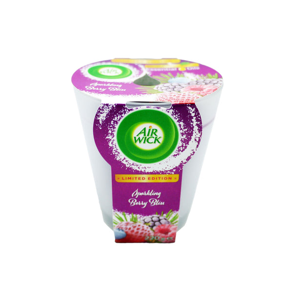 Airwick Autumn/Winter Scented Candle | Berry Bliss Fragrance, 220g