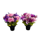 Purple Mixed Gravepot | Assorted Designs