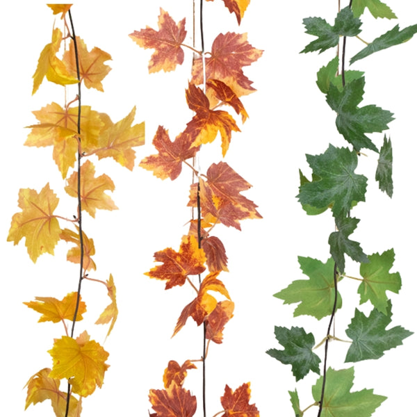 Florelle Autumn Maple Leaf Garland | 250cm Vibrant Colors