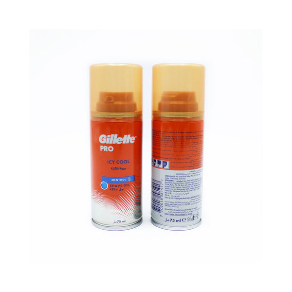 Gillette Pro Icy Cool Shaving Gel | Menthol Cooling, Aerosol, 75 ml