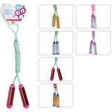 Fun Hub Skipping Rope Fitness Training Rope | 210cm, Clear Handles