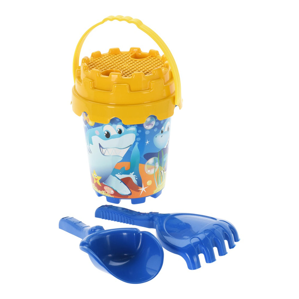 Assorted Sand Castle Beach Toy Set | 4 Pieces, Bucket and Accessories