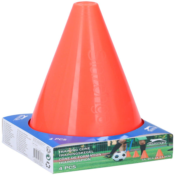 Slazenger High Visibility Training Cones | 4pk Orange