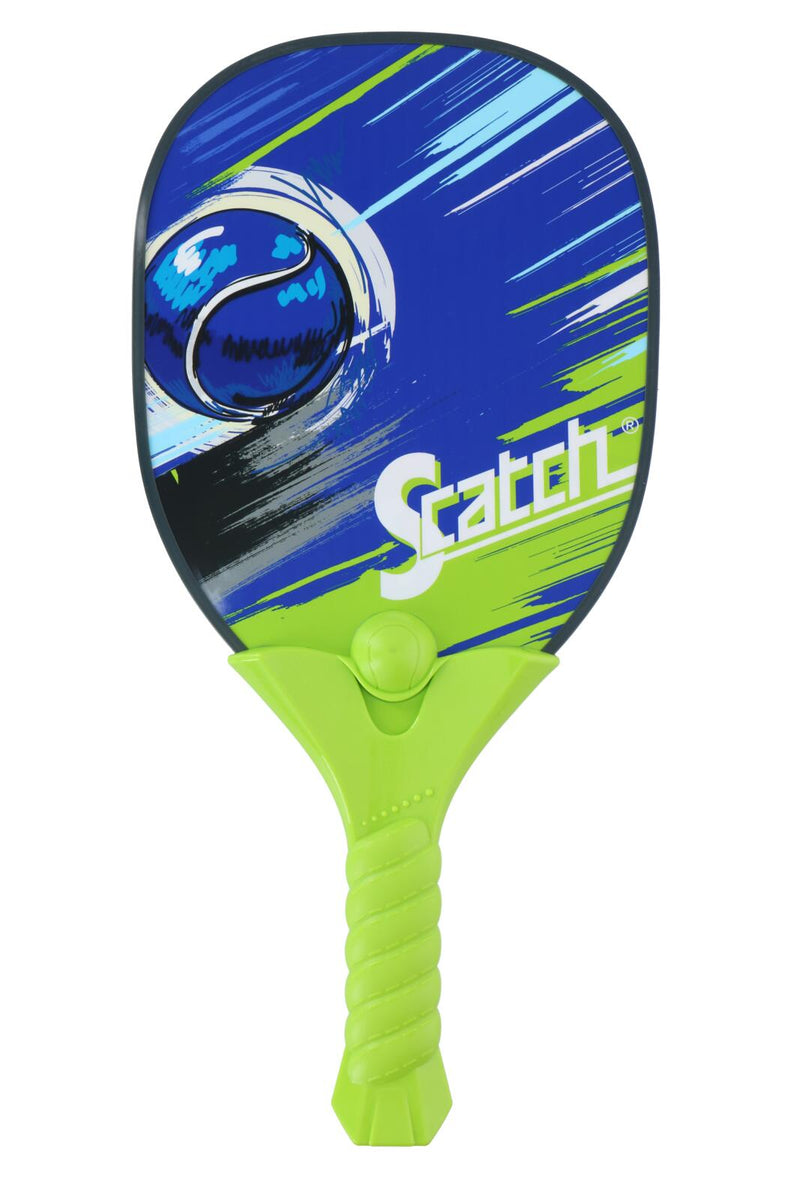 Scatch Paddleball Set | 4pcs | Green & Blue | Ergonomic Handle