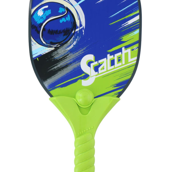 Scatch Paddleball Set | 4pcs | Green & Blue | Ergonomic Handle