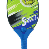 Scatch Paddleball Set | 4pcs | Green & Blue | Ergonomic Handle