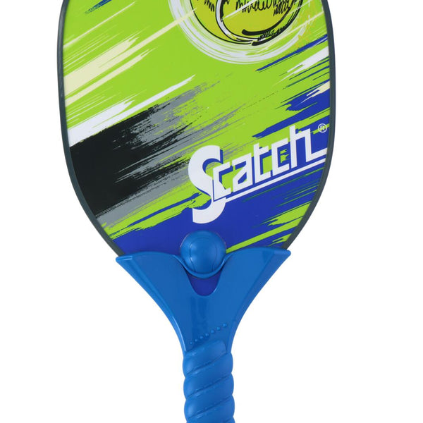 Scatch Paddleball Set | 4pcs | Green & Blue | Ergonomic Handle