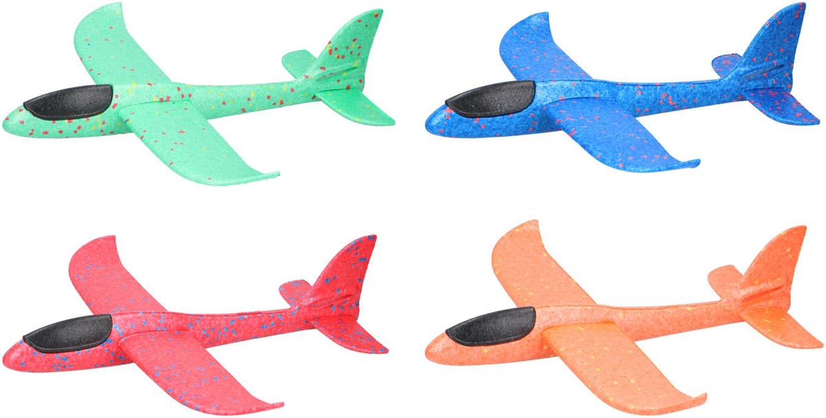 Eddy Toys Aerodynamic Foam Glider Plane | Vibrant Colors