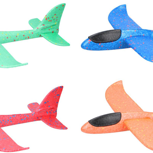Eddy Toys Aerodynamic Foam Glider Plane | Vibrant Colors