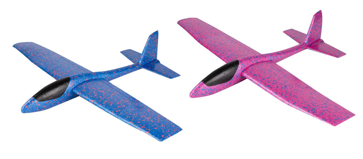 Eddy Toys Glider Plane | Blue & Pink | Lightweight Foam