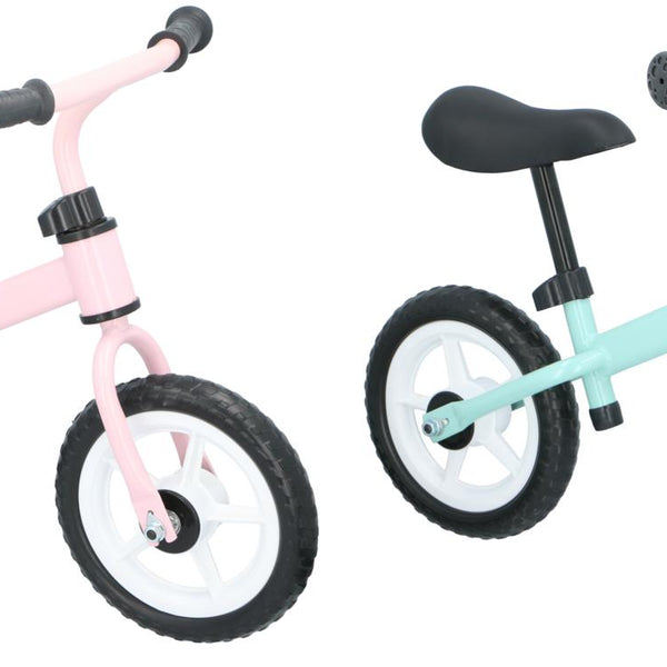 Eddy Toys Balance Bike | Blue & Pink | Adjustable & Lightweight
