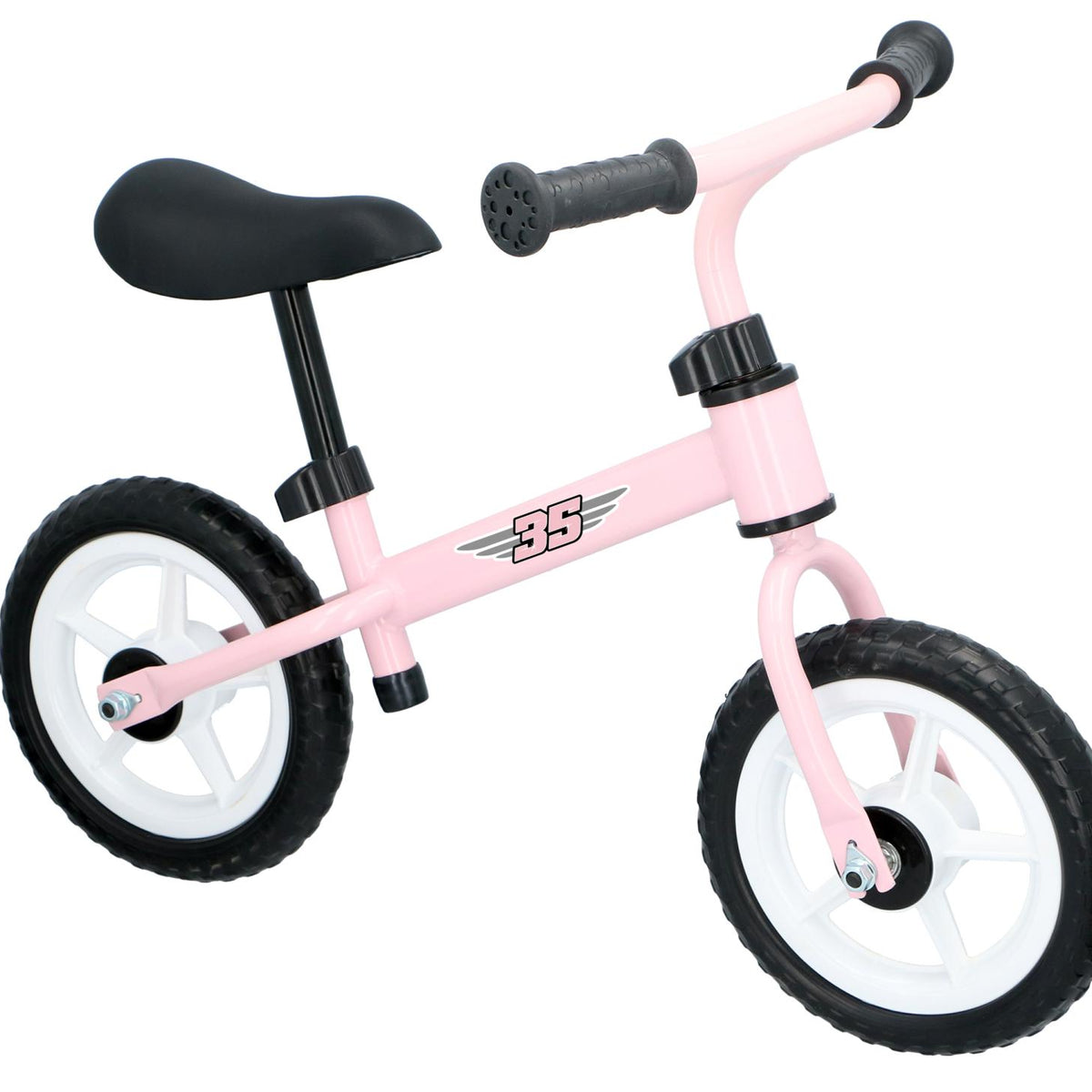 Eddy Toys Balance Bike | Blue & Pink | Adjustable & Lightweight