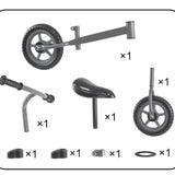 Eddy Toys Balance Bike | Blue & Pink | Adjustable & Lightweight