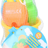 Eddy Toys Sandbucket Set | 7pce Durable Plastic | Mesh Bag