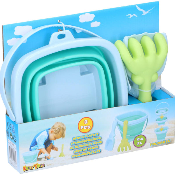 Eddy Toys Folding Beach Playset | 3 Piece Set