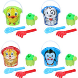 Eddy Toys Animal Sandbucket Set | 4pcs Vibrant Colors