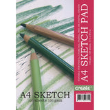 Create A4 Jumbo Sketch Pad | 120 Sheets, 100 gsm, Pencil, Charcoal and Pastel