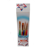 Create Assorted Plastic Handle Brush Set | Durable Synthetic Bristles