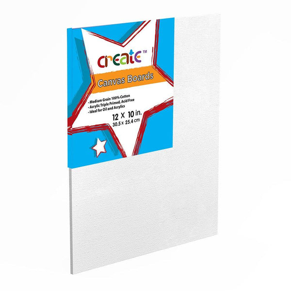 Create Canvas Board | 12x10in Cotton Medium Grain