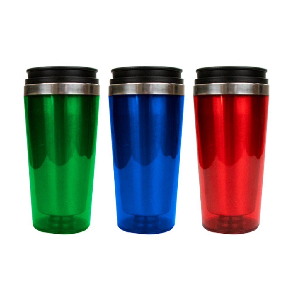 Stainless Steel Double-Wall Travel Mug | 450ml, Assorted Colours