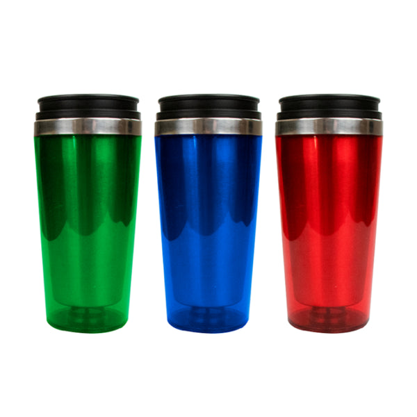 Stainless Steel Double-Wall Travel Mug | 450ml, Assorted Colours