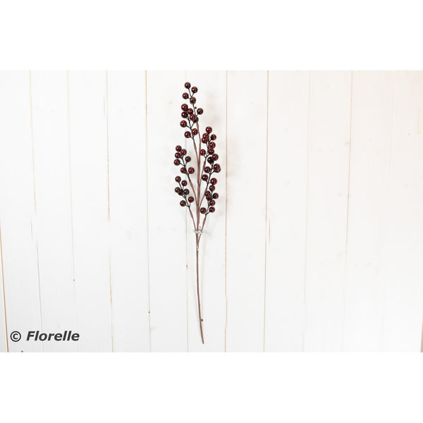 Christmas Single Berry Stem - Dark Red - 58cm