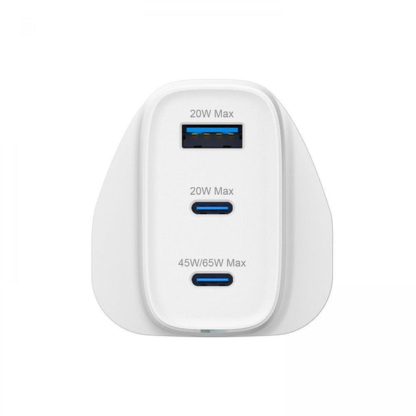 Groov-e 3-Port USB Mains GaN Charger | 65W