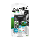 Energizer AA/AAA Charger with 4 AA 2000mAh Batteries | Smart Charging, LED