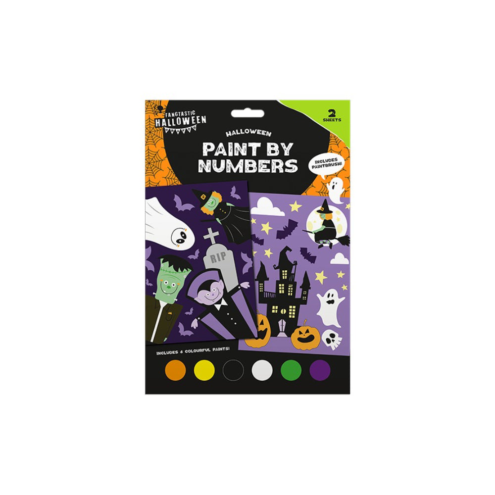 Halloween Paint by Numbers Activity Kit - Pack of 2, Assorted Designs