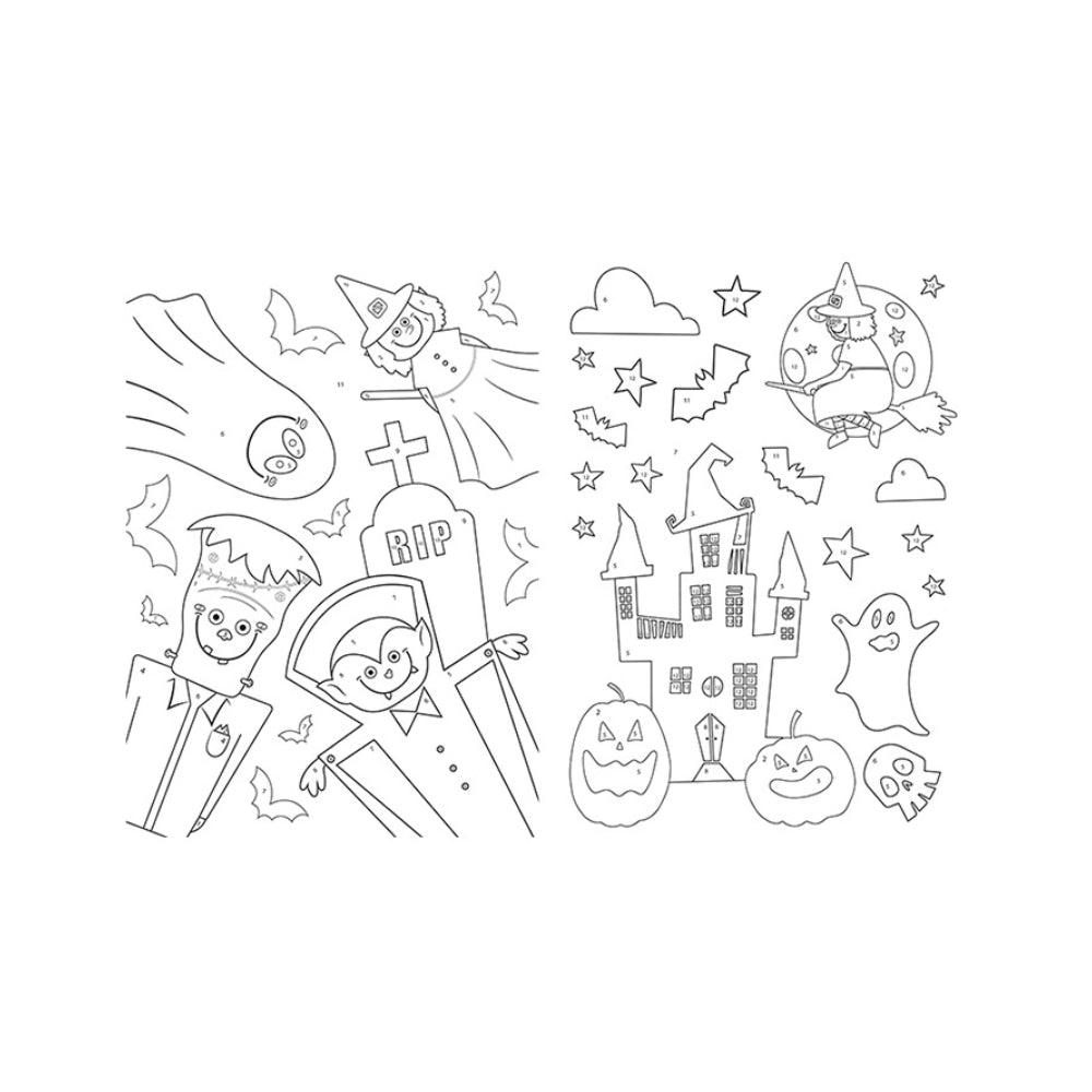 Halloween Paint by Numbers Activity Kit - Pack of 2, Assorted Designs