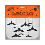 Halloween Hanging Bat Paper Decorations - Pack of 10, Assorted Sizes
