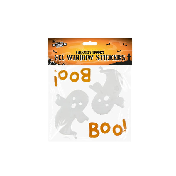 Reusable Halloween Gel Window Stickers - Assorted Designs and Colours