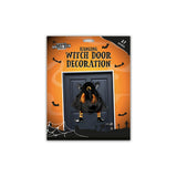 Hanging Halloween Witch Door Decoration - 27-Inch, Assorted Colours